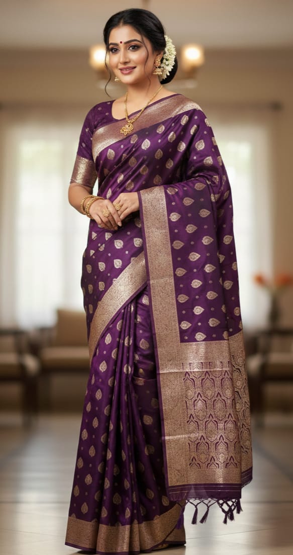 Zari work Bangalore Silk